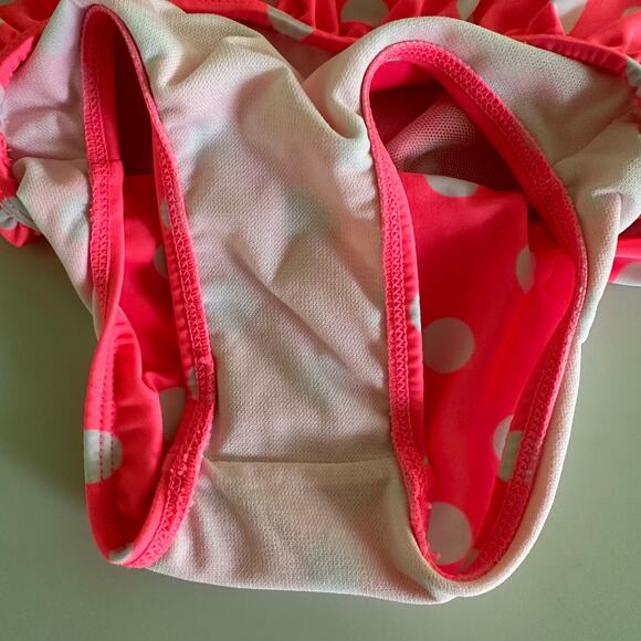 Cat & Jack Polka Dot Ruffle Swimsuit - Size 2T - Picture 2 of 7